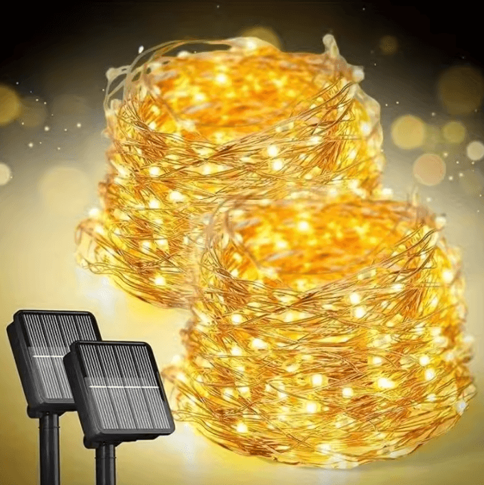 Outdoor Solar Fairy String Lights with 8 Lighting Modes