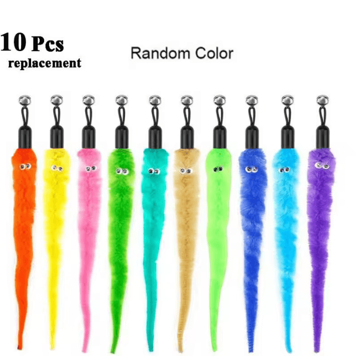 Plush Worm Cat Wand Replacement Toys