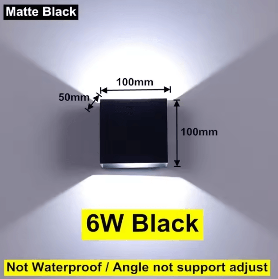 6W 12W IP65 LED Wall Light Modern Nordic Indoor Outdoor Sconce