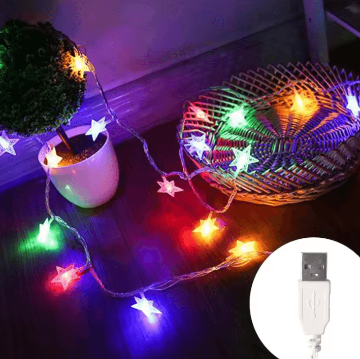 LED Star Fairy String Lights for Indoor and Outdoor Decor