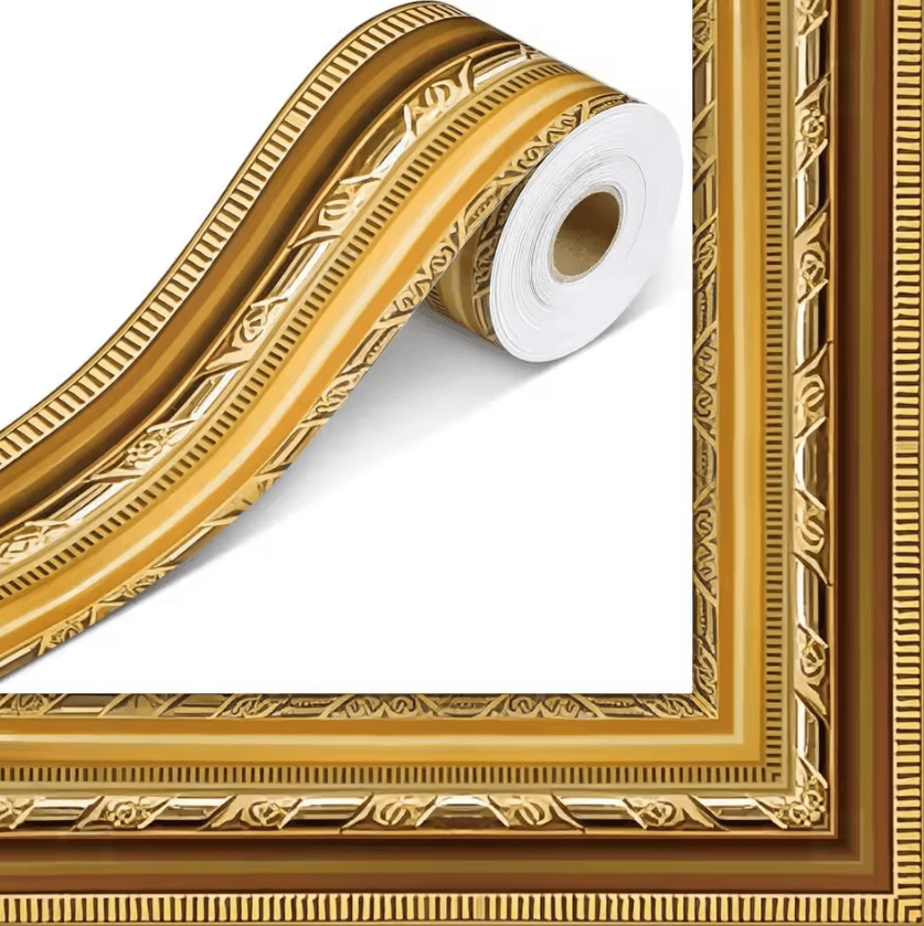 Vintage Gold Self Adhesive Decorative Border Stickers
