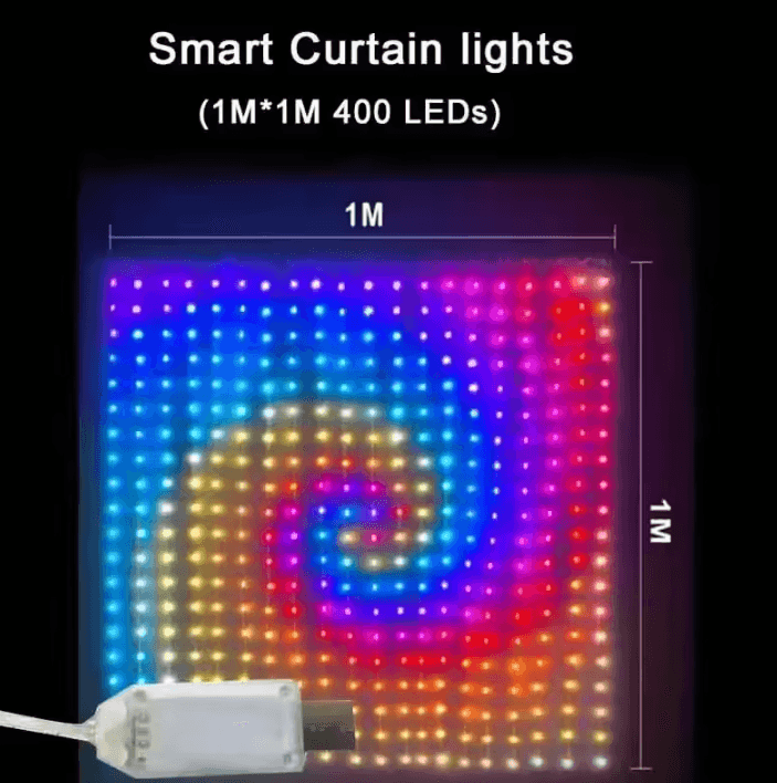 USB Smart RGB DIY Picture Curtain Lights
