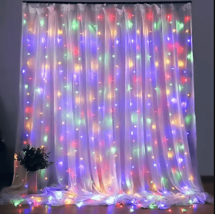 3M 4M 6M USB LED Curtain Fairy Lights with Remote Control