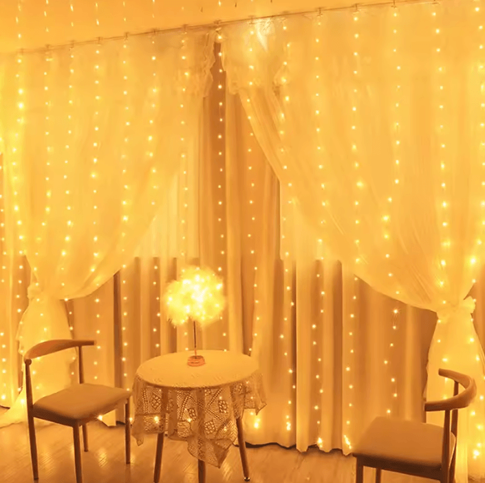 3M 4M 6M USB LED Curtain Lights for Christmas and Wedding Decor