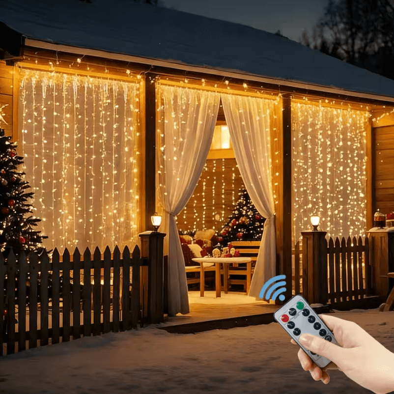 Valentine's Day USB LED Curtain Fairy Lights with Remote Control