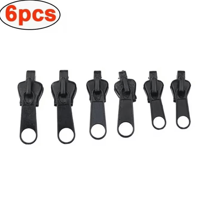 6 Piece Universal Instant Zipper Repair Kit for Clothes and Bags