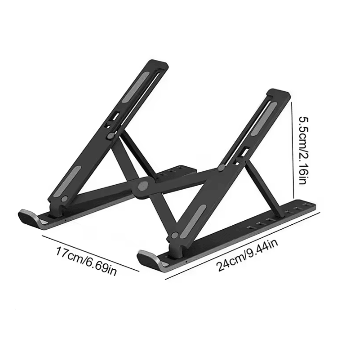 Foldable Laptop Stand Adjustable Cooling Support for Desk