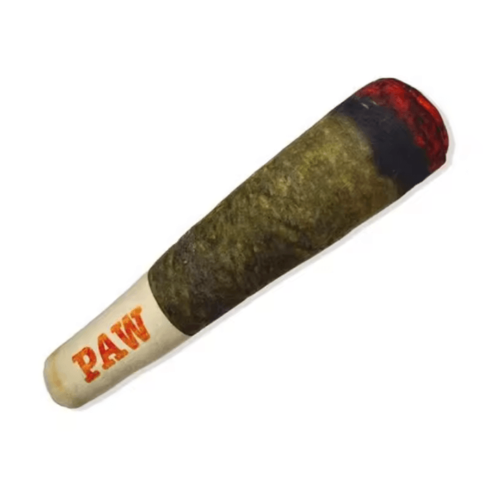 Funny Cigar Plush Squeaky Dog Toy for Interactive Play