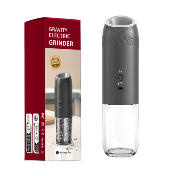 Tilt and Grind Automatic Salt and Pepper Mill with LED Light