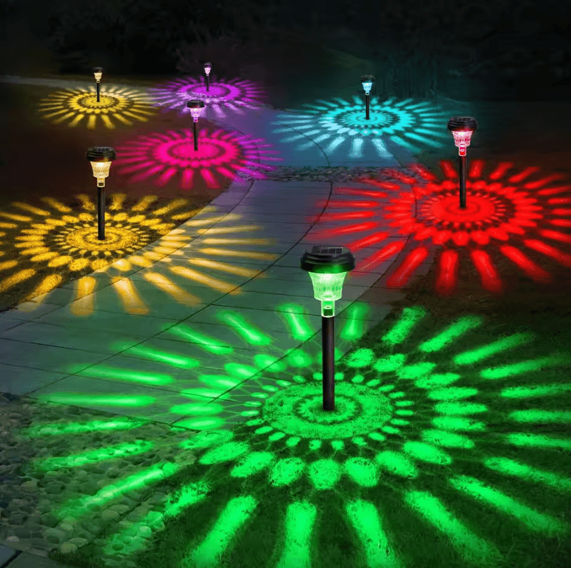 ColorTrail RGB and Warm White Solar Pathway Lights