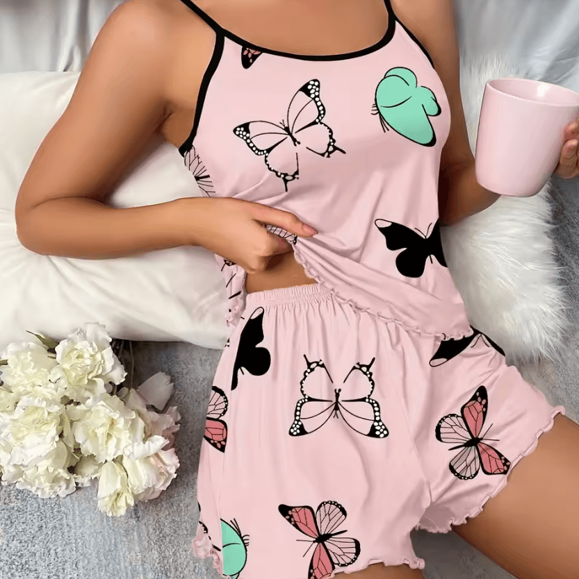 Butterfly Bliss Cami and Shorts Pajama Set