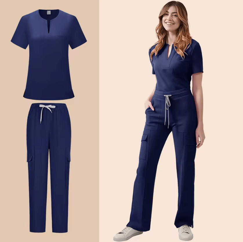 CareFlex Women's 2-Piece Medical Scrub Set with Pockets