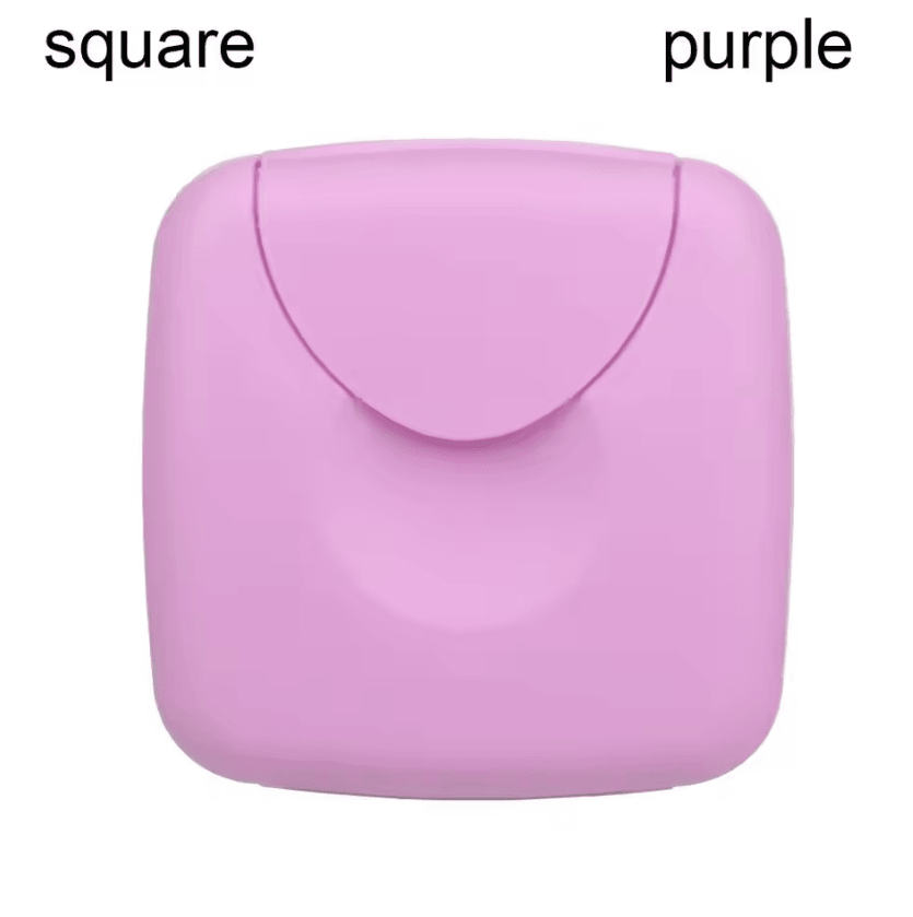 MacaronEase Portable Travel Soap Box with Lid and Multi-Purpose Storage