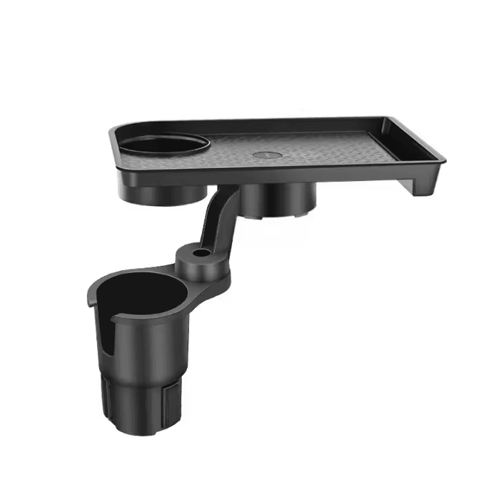 DriveMate 360° Adjustable Car Cup Holder Expander with Snack Tray