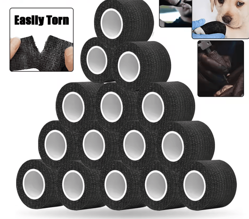GripMaster Flex Elastic Tattoo Grip Tape Wrap for Tattoo Pens and Machines