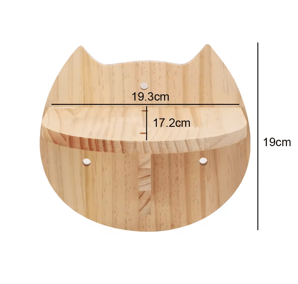 Wall Mounted Cat Shelves with Hammock and Steps for Indoor Climbing and Rest