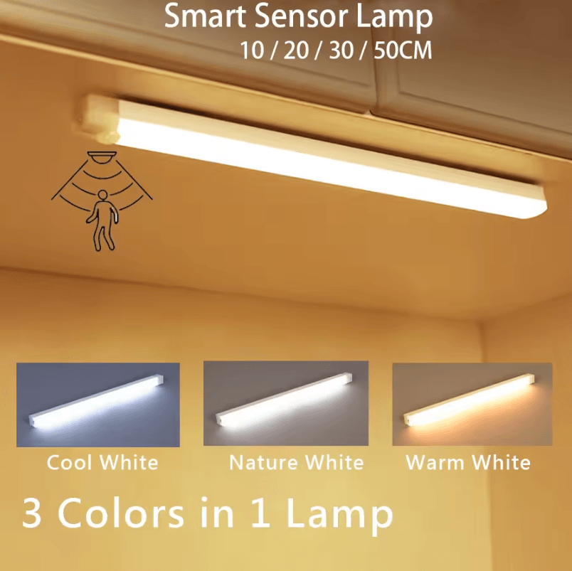 Rechargeable Motion Sensor LED Light – Wireless Strip Night | Inspire ...
