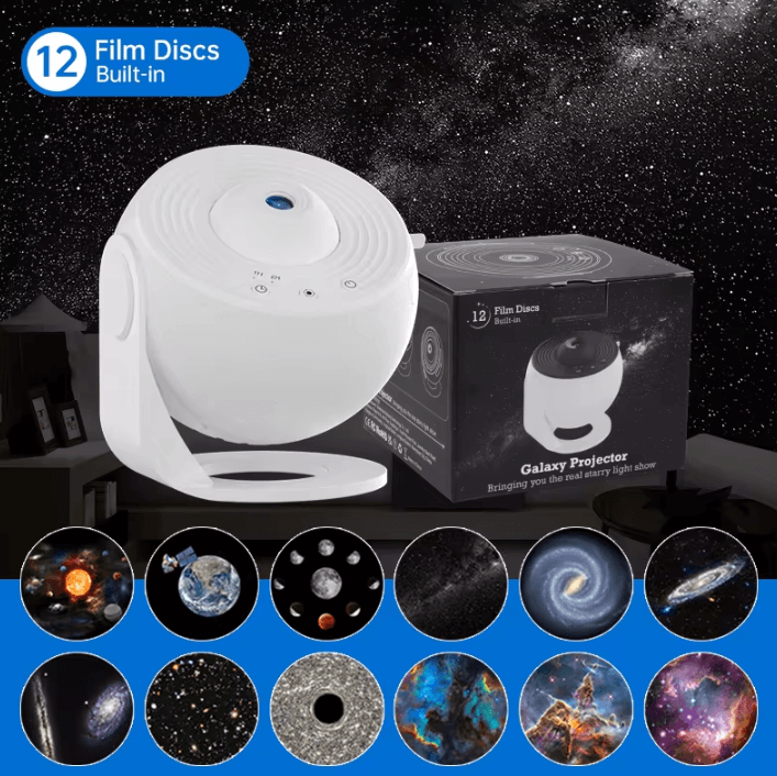 Galaxy Starry Sky Projector - 360° Rotating Planetarium Night Light