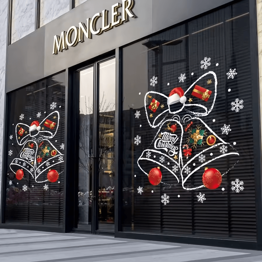 Christmas Decorative Window Stickers – Festive Clock Wall De | Inspire ...