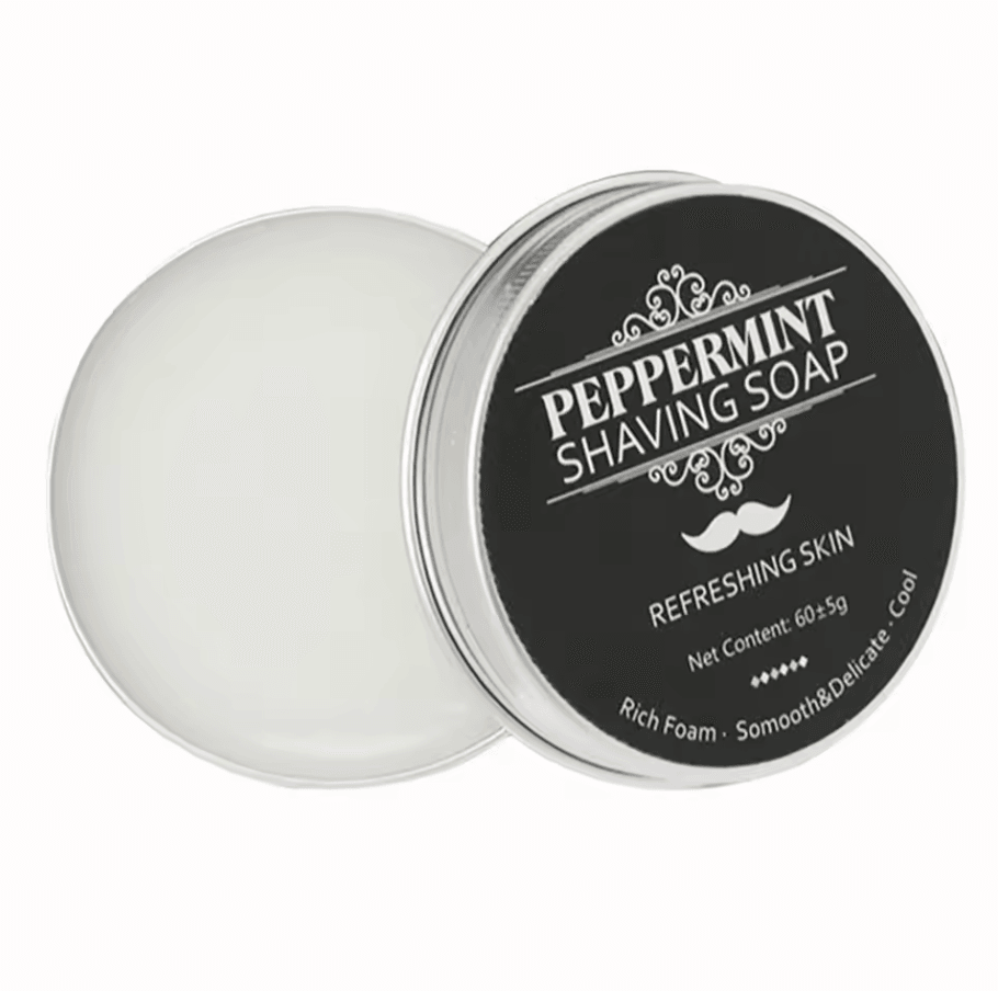 Handmade Smooth Texture Beard Shaving Soap - Organic Foam Shaving Cream Bar for Men