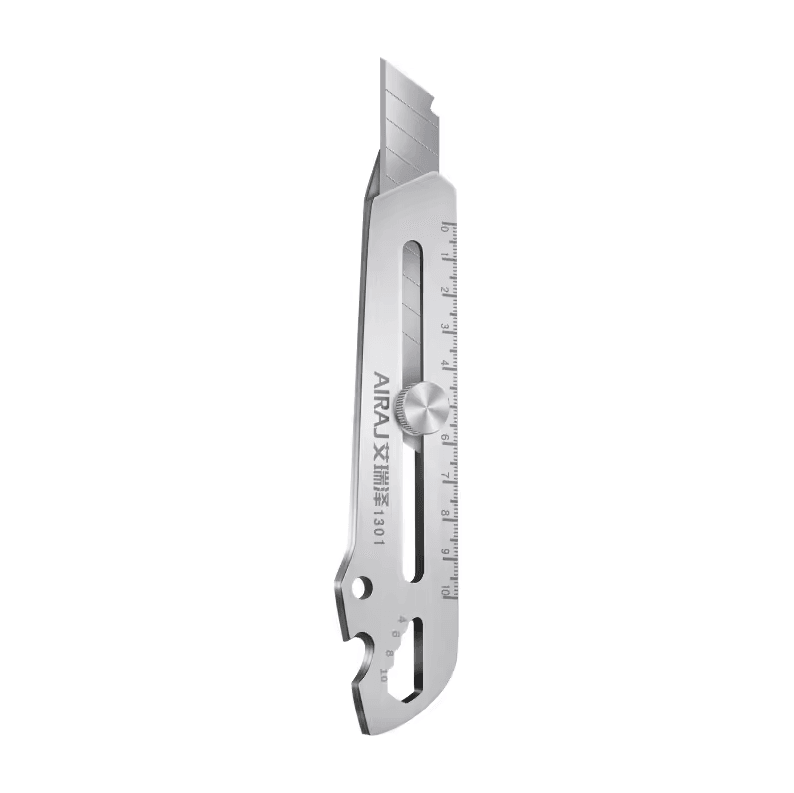 Multifunctional Utility Knife Tool | 6-in-1 Stainless Steel All Purpose Cutter with Bottle Opener, Ruler & Screwdriver
