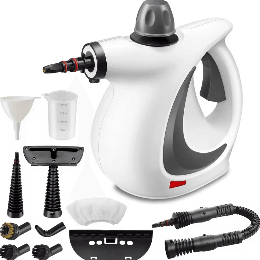 1050W Handheld Steam Cleaner Machine | High Temperature Pressurized Steamer with 9 Accessories for Home & Kitchen
