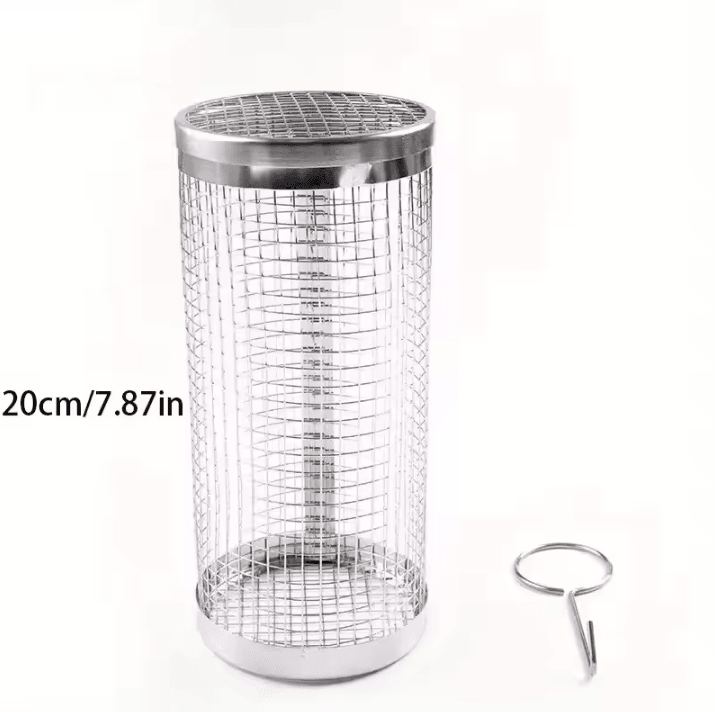 Stainless Steel BBQ Grill Cage for Outdoor Grilling and Camping