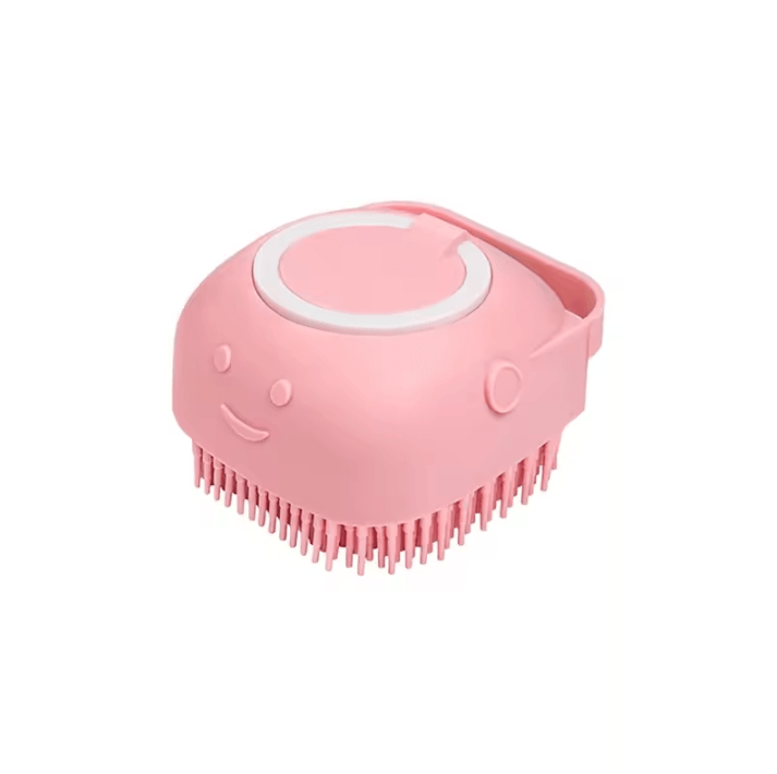 Dog Bathing Brush and Pet Massage Grooming Tool – Soft Silicone Shampoo Brush for Dogs and Cats