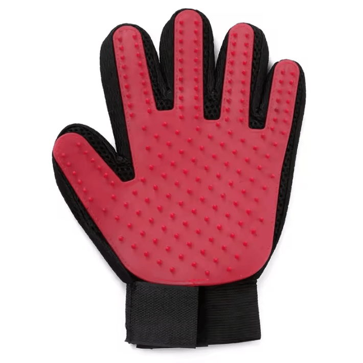 Silicone Pet Grooming Gloves – Hair Removal Brush & Bathing Comb for Dogs and Cats
