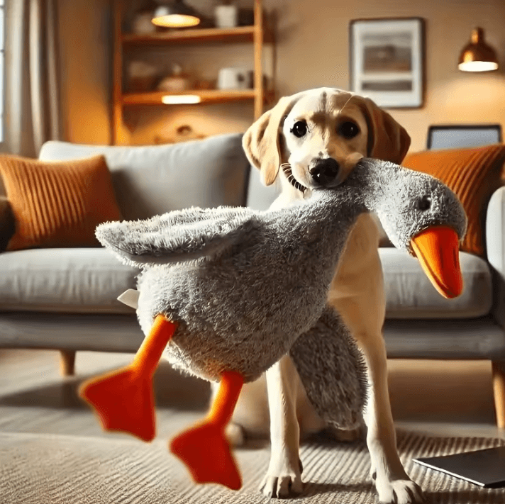 20-Inch Plush Duck Toy for Pets – Anxiety Relieving Pet Toy for Cats & Dogs, Soft Colorful Companion
