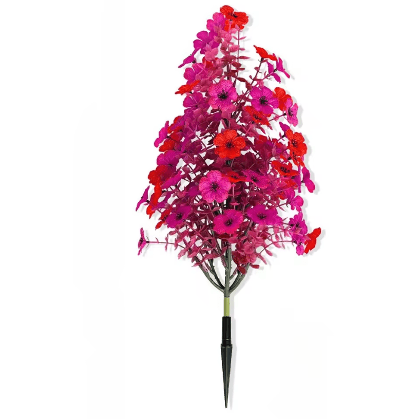 Lifelike Artificial Plant Garden Stake - Decorative Porch Ornament with Simulation Flower Lawn Decor