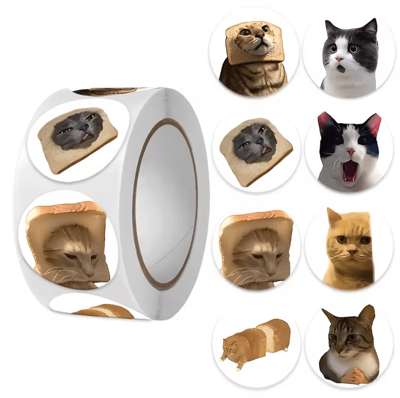 500Pcs Cartoon Cat Stickers – Meme Sticker Pack for Planner & Scrapbooking Stickers and Cat Lover Gifts