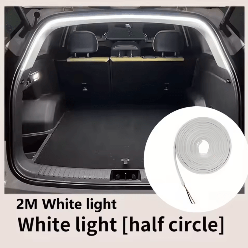 Car Trunk LED Light Strip High Brightness Ambient Tailgate Lighting with Automatic Sensing and Wireless Installation
