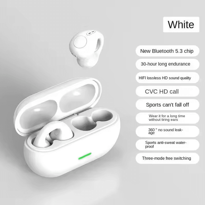 T75 Bone Conduction Wireless Bluetooth 5.3 Headphones Sports Earphones with HiFi Sound and Waterproof Design