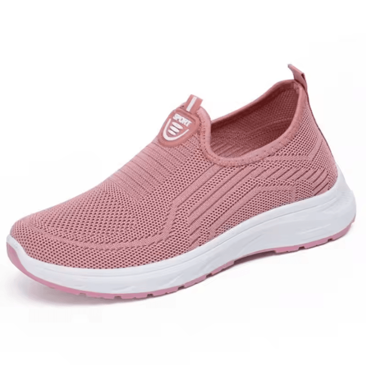 Womens Breathable Slip-On Sneakers - Lightweight Casual Sports and Tennis Loafers