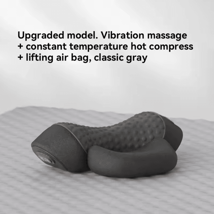 Electric Cervical Massage Pillow – Hot Compress and Vibration Neck Traction Relaxation Pillow with Spine Support