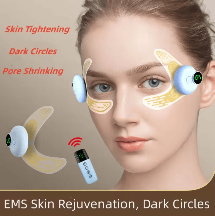 EMS Eye Massager Patch - Facial Eye Lifting and Fatigue Relief Device for Eye Bags and Dark Circles