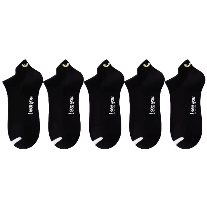 5/10 Pairs Mens Breathable Ankle Socks – Low-Cut Casual Athletic Boat Socks (US Sizes 6-12)