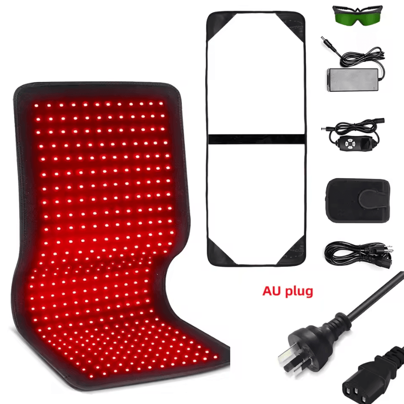 Red and Infrared Therapy Belt – Wearable LED Heating Wrap for Muscles, Joints and Recovery
