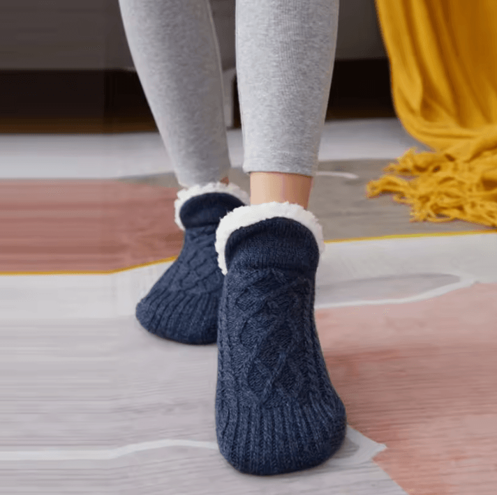 Thermal Mens Slipper Socks – Winter Warm Cotton Non-Slip Fuzzy Floor Socks