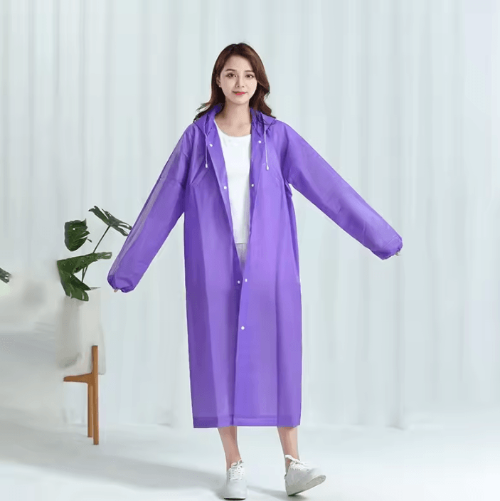 All-Season Hooded Waterproof Rain Coat – Thickened Outdoor Poncho for Men & Women