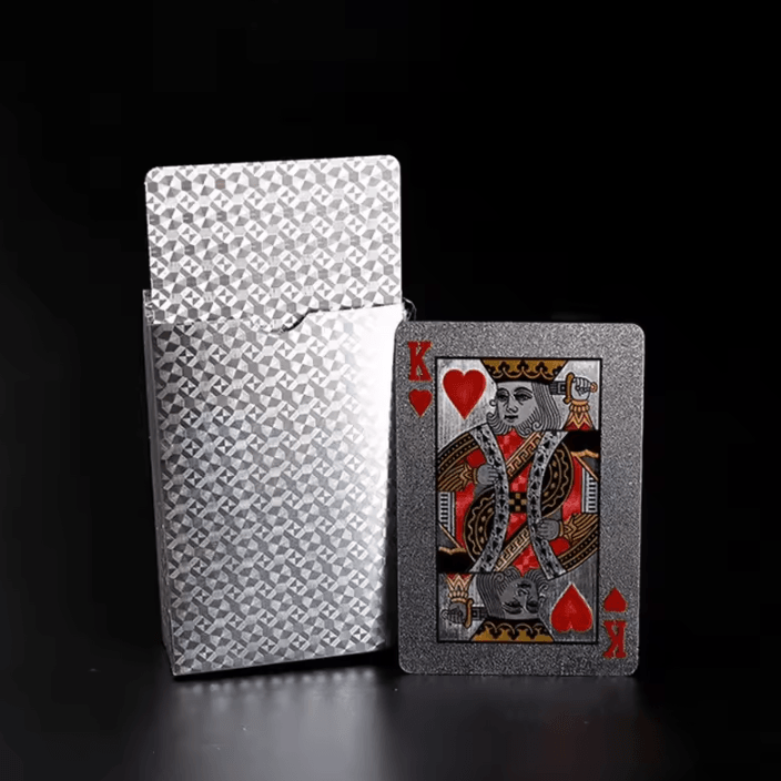 Cool Black & Gold Waterproof Playing Cards – Game Gift Deck for Christmas, Halloween & Thanksgiving