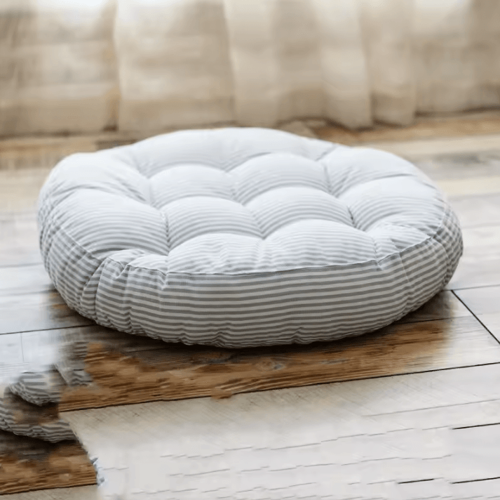 ZenRound Round Floor Cushion – 16.5-Inch Soft Seat Pillow for Meditation, Yoga & Chair Comfort