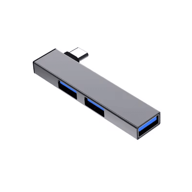 TriPort USB 3-in-1 Multiport USB Hub - High-Speed Type-C & USB Splitter Adapter