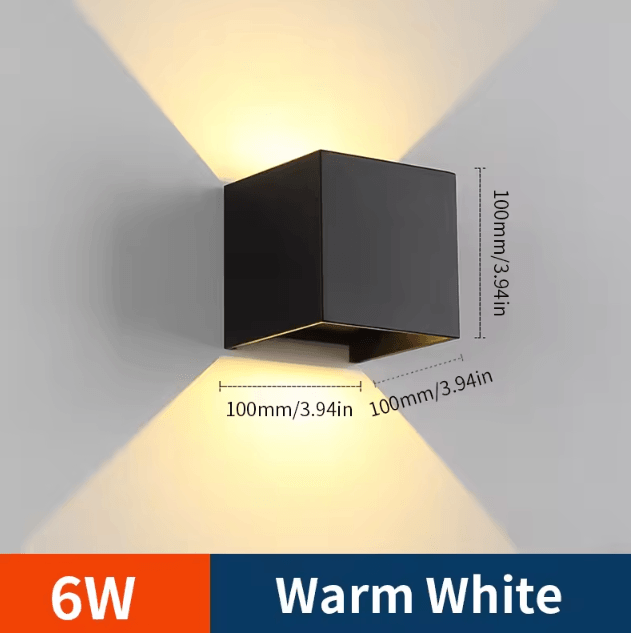 Modern LED Wall Lamp Adjustable Outdoor and Indoor Cube Wall Light AC110V 220V