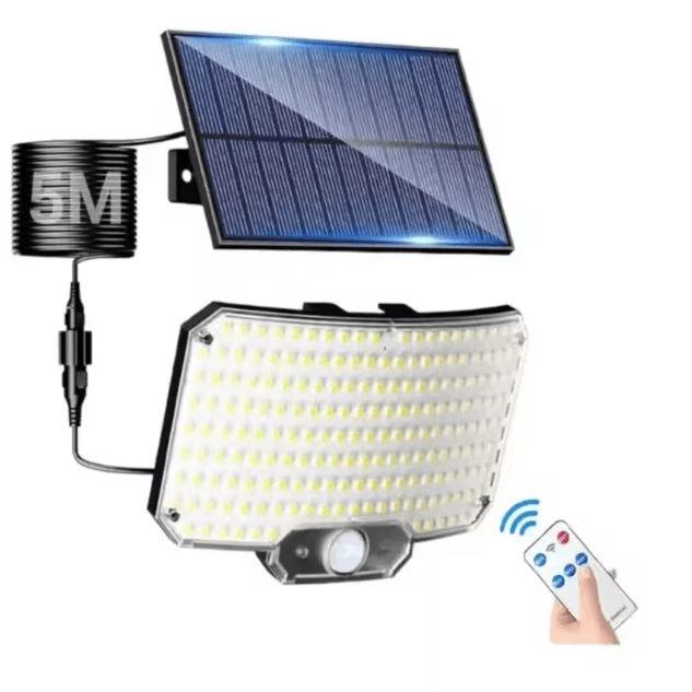 Solar Outdoor Motion Sensor LED Wall Lamp Super Bright Waterproof with 3 Working Modes