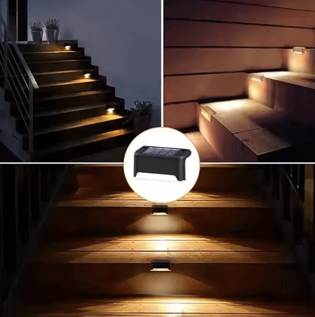 Solar LED Outdoor Garden Lights Deck Lamp Step Lamp Waterproof Solar Step Light Patio Decor