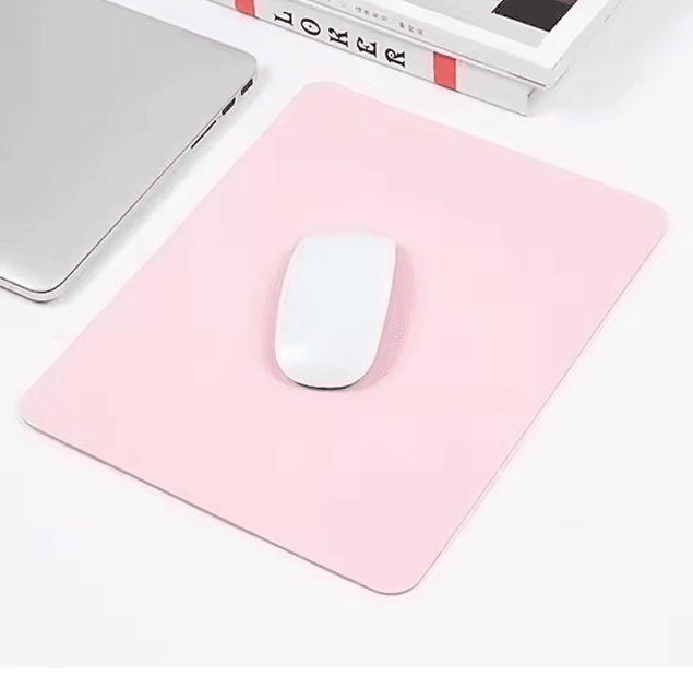 Small PU Leather Mouse Pad Non Slip Waterproof Anti Scratch Mat for PC Laptop Desktop