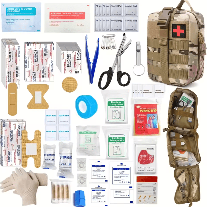 205-Piece Universal First Aid Kit – Compact & Complete Emergency Medical Set for Home, Travel & Outdoor