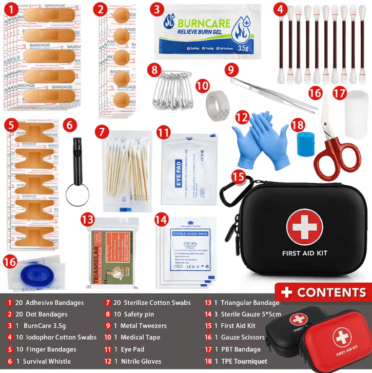 Multi Purpose Portable First Aid Kit Emergency Medical Bag for Outdoor Home Travel and EDC